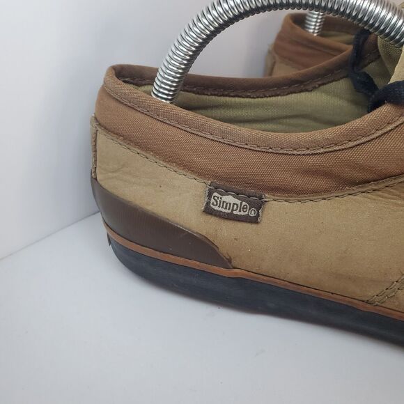 Simple Brand Leather Eco Sneaker Original Skate Shoe Mens Size 9.5 Brown Street main image 7